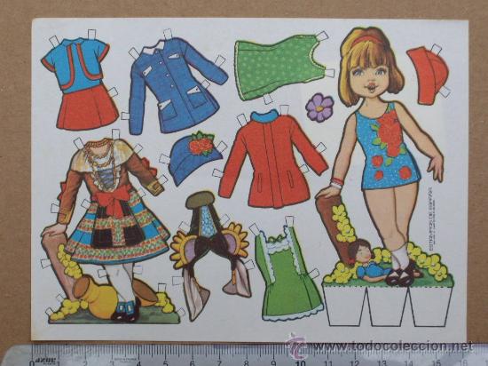 Coleccionismo recortables: LAMINA RECORTABLE MU&Ntilde;ECAS - ED. ESTAMPAS DE ESPA&Ntilde;A - Foto 1