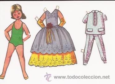 Coleccionismo recortables: MU&Ntilde;ECA RECORTABLE - Foto 1