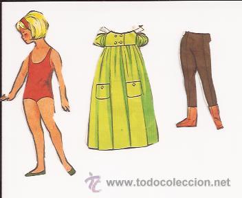 Coleccionismo recortables: MU&Ntilde;ECA RECORTABLE - Foto 1