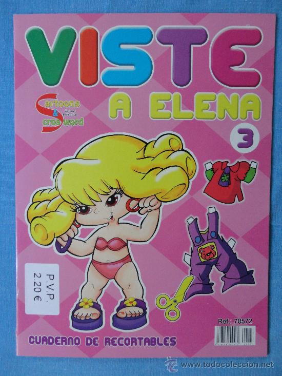 Coleccionismo recortables: CUADERNO RECORTABLE: VISTE A ELENA. - Foto 1