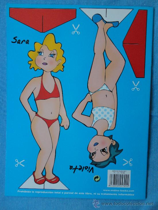 Coleccionismo recortables: RECORTA LA MODA CON SARA Y VIOLETA.ANDINO EDICIONES. - Foto 2