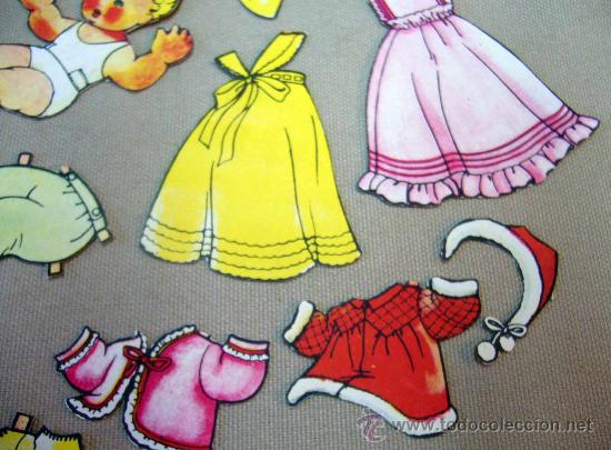 Coleccionismo recortables: RECORTABLE DE MU&Ntilde;ECAS, 1960S, 12 PIEZAS - Foto 2