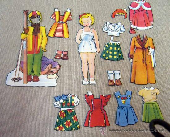 Coleccionismo recortables: RECORTABLE DE MU&Ntilde;ECAS, 1960S, 12 PIEZAS - Foto 6