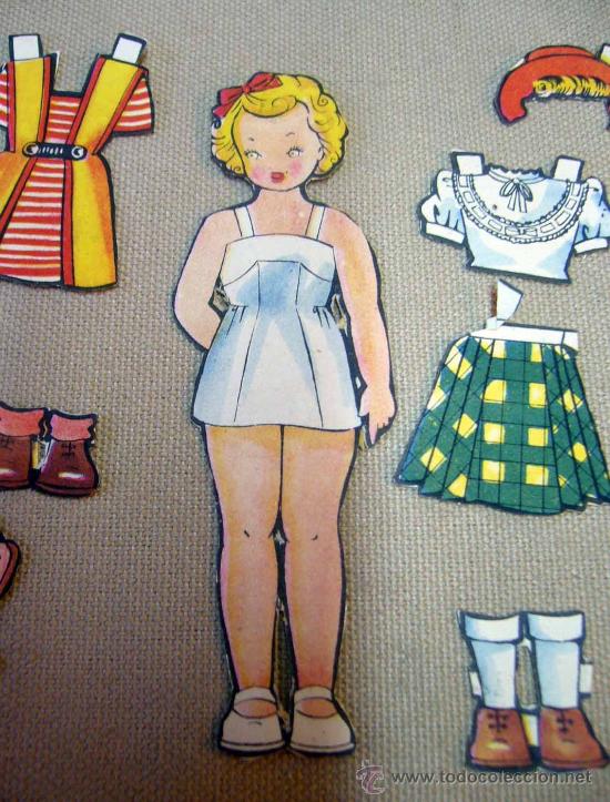 Coleccionismo recortables: RECORTABLE DE MU&Ntilde;ECAS, 1960S, 12 PIEZAS - Foto 5