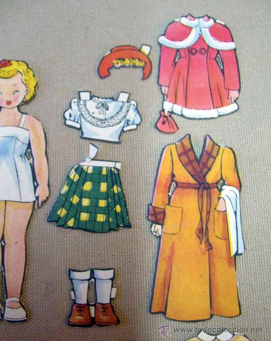 Coleccionismo recortables: RECORTABLE DE MU&Ntilde;ECAS, 1960S, 12 PIEZAS - Foto 4
