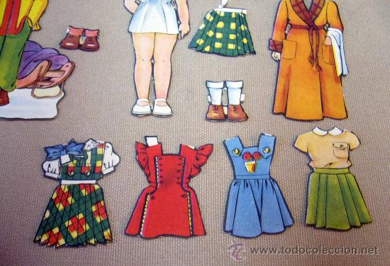 Coleccionismo recortables: RECORTABLE DE MU&Ntilde;ECAS, 1960S, 12 PIEZAS - Foto 2