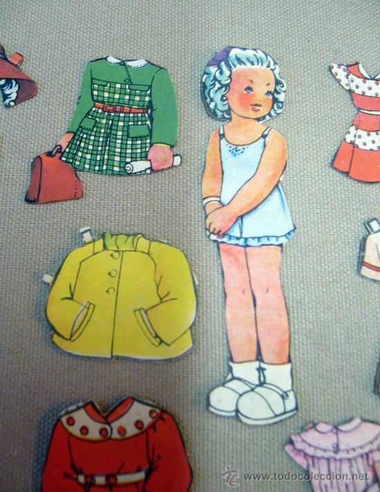 Coleccionismo recortables: RECORTABLE DE MU&Ntilde;ECAS, 1960S, 19 PIEZAS - Foto 3