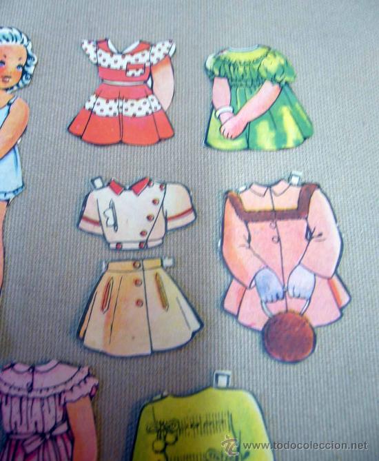 Coleccionismo recortables: RECORTABLE DE MU&Ntilde;ECAS, 1960S, 19 PIEZAS - Foto 4