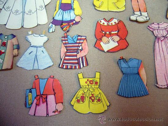 Coleccionismo recortables: RECORTABLE DE MU&Ntilde;ECAS, 1960S, 19 PIEZAS - Foto 7