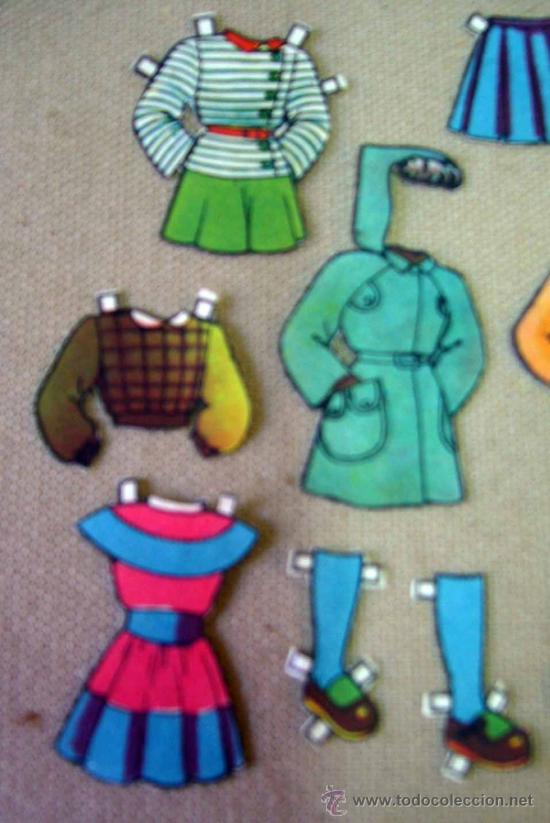 Coleccionismo recortables: RECORTABLE DE MU&Ntilde;ECAS, 1960S, 13 PIEZAS, MU&Ntilde;ECA 8 CM - Foto 3