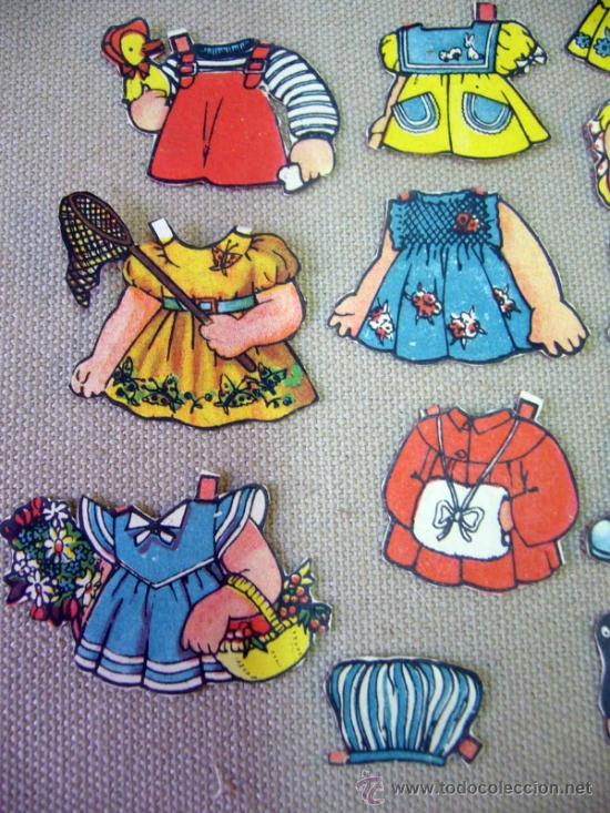 Coleccionismo recortables: RECORTABLE DE MU&Ntilde;ECAS, 1960S, 13 PIEZAS, MU&Ntilde;ECA 8 CM - Foto 4