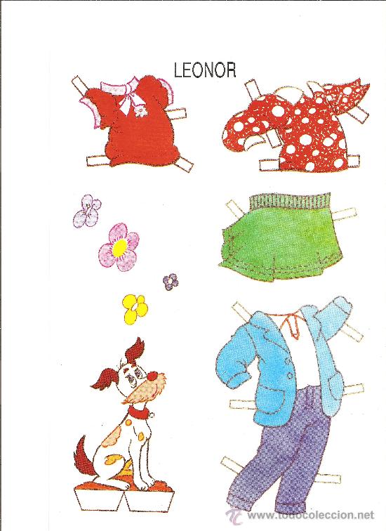 Coleccionismo recortables: RECORTABLE PLAY MODA-LEONOR-LEANDRO LARA EDITOR.A&Ntilde;O 1994. - Foto 3