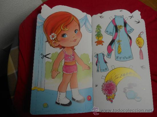 Coleccionismo recortables: LIBRO DE RECORTABLE DE  MU&Ntilde;ECAS, NATI, CONSTA DE 7 PAGINAS - Foto 1
