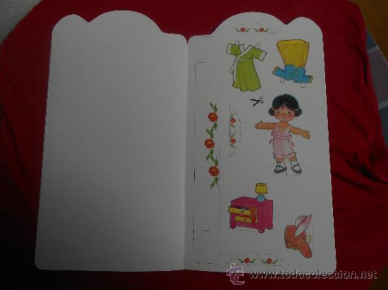 Coleccionismo recortables: LIBRO DE RECORTABLE DE  MU&Ntilde;ECAS, CAROLINA., CONSTA DE 7 PAGINAS - Foto 2