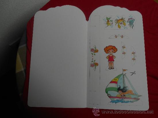 Coleccionismo recortables: LIBRO DE RECORTABLE DE  MU&Ntilde;ECAS, NATI, CONSTA DE 7 PAGINAS - Foto 2
