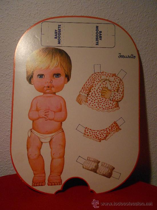 Coleccionismo recortables: RECORTABLE DE MU&Ntilde;ECA BAVY MOCOSETE, MODELO JESUSITO. - Foto 1