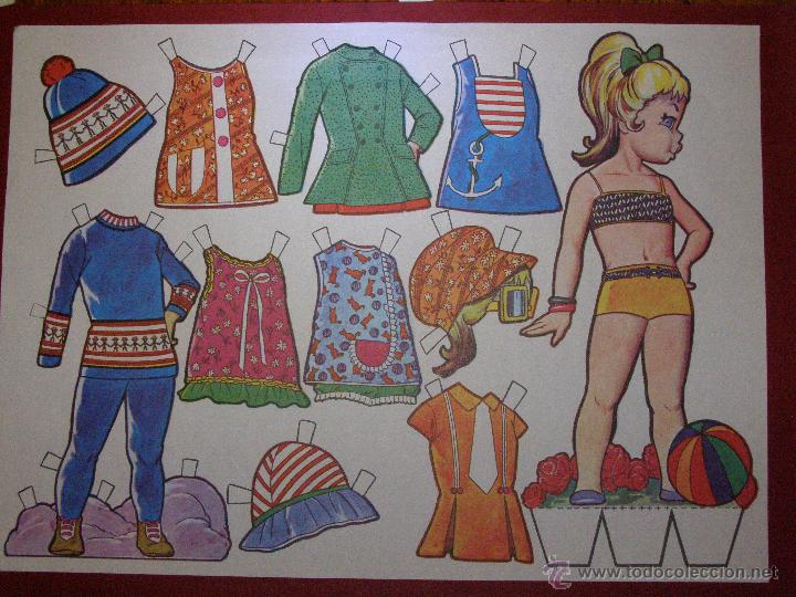 Coleccionismo recortables: MU&Ntilde;ECA RECORTABLE EN PAPEL TAMA&Ntilde;O A4 - Foto 1