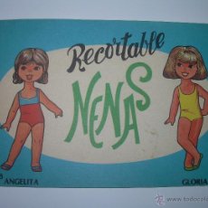 Coleccionismo Recortables: LIBRITO RECORTABLE NENAS...ANGELITA Y GLORIA.