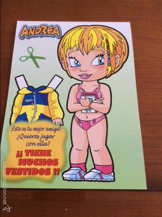 Coleccionismo recortables: ANDREA RECORTABLE DE MU&Ntilde;ECA ALBA LIBROS - Foto 1