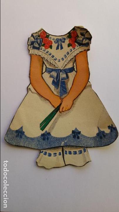 Coleccionismo recortables: vestido recortable de mu&ntilde;eca 18 x 15 cms - Foto 1