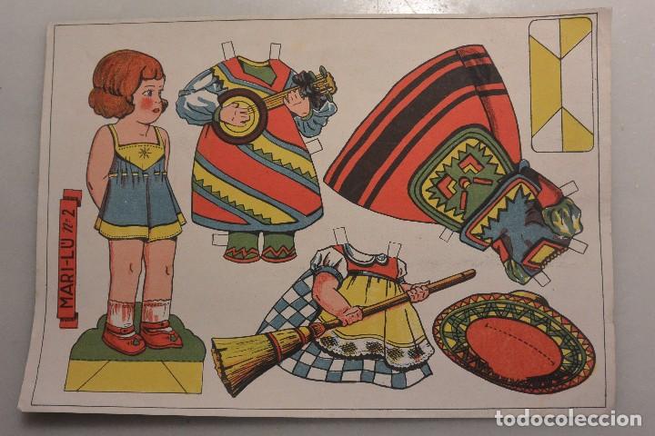 Coleccionismo recortables: RECORTABLE MU&Ntilde;ECA MARI-LU N&ordm; 2 - Foto 1