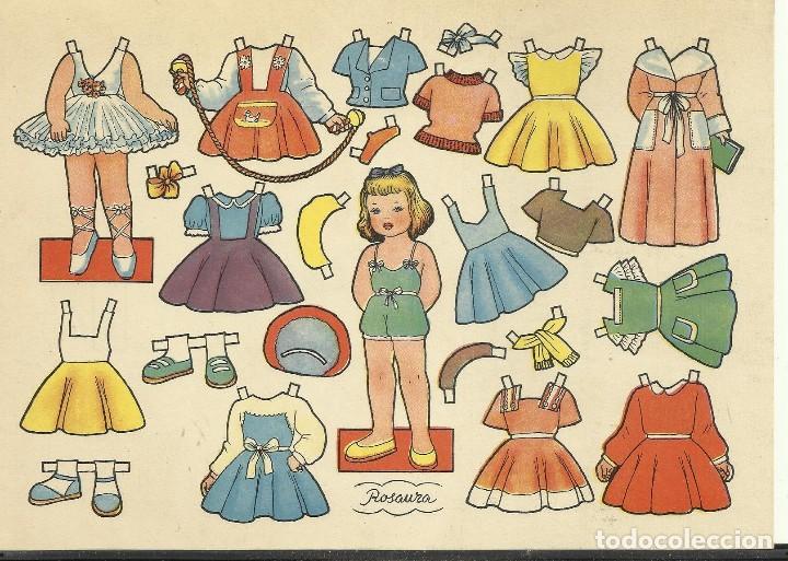 Coleccionismo recortables: Rosaura Recortable de Florita - Foto 1