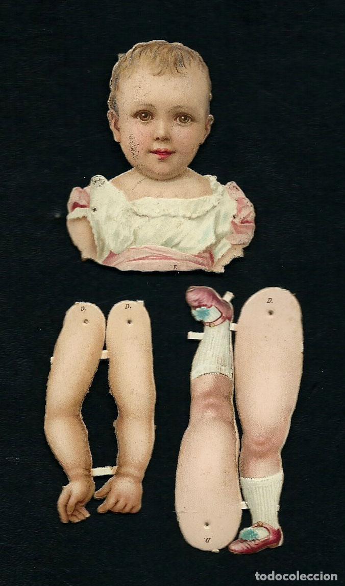 Coleccionismo recortables: Mu&ntilde;eca troquelada 1910 ( Aprox ) - Foto 1