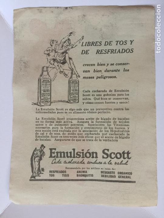Coleccionismo recortables: RECORTABLE MU&Ntilde;ECA. EMULSION SCOTT. - Foto 2