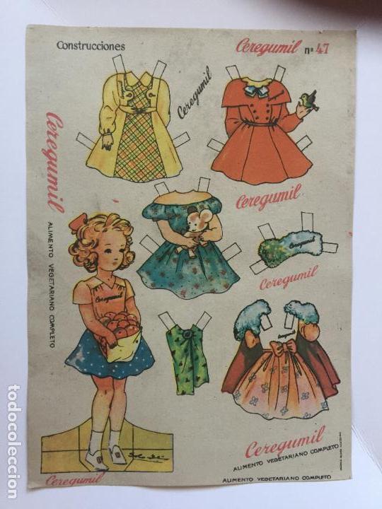 Coleccionismo recortables: RECORTABLE CEREGUMIL MU&Ntilde;ECAS N&ordm;47. - Foto 1