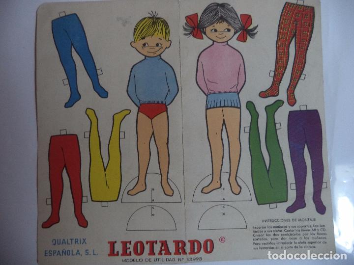 Coleccionismo recortables: RECORTABLE PUBLICIDAD LEOTARDO - Foto 1
