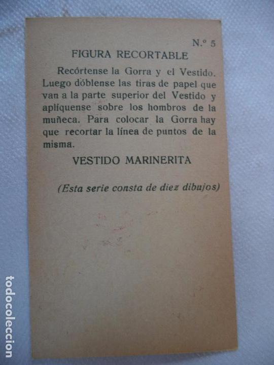 Coleccionismo recortables: CROMO RECORTABLE - Foto 2