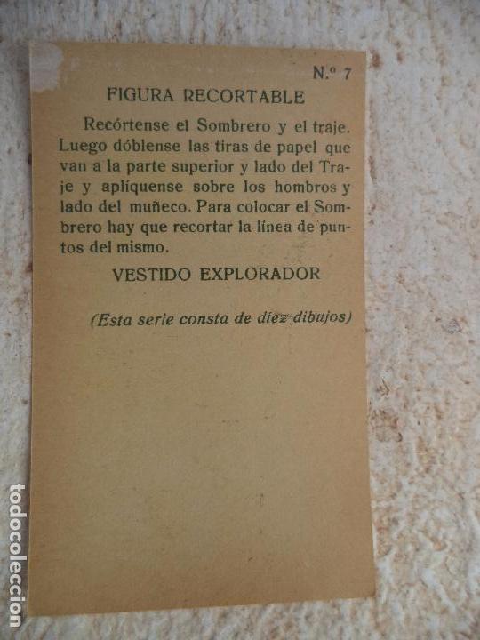 Coleccionismo recortables: CROMO RECORTABLE - Foto 2