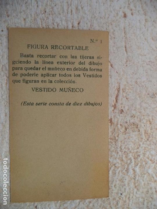 Coleccionismo recortables: CROMO RECORTABLE - Foto 2