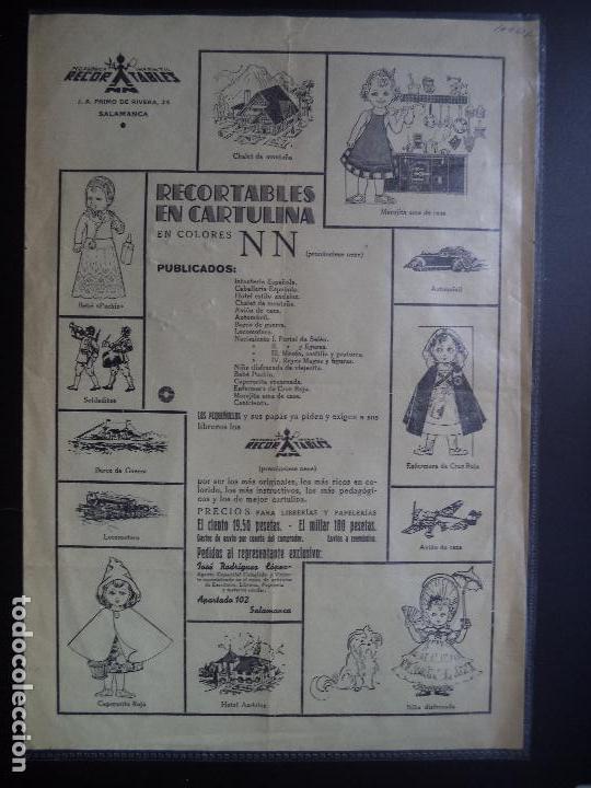 Coleccionismo recortables: HOJA PROPAGANDA DE RECORTABLES - Foto 1