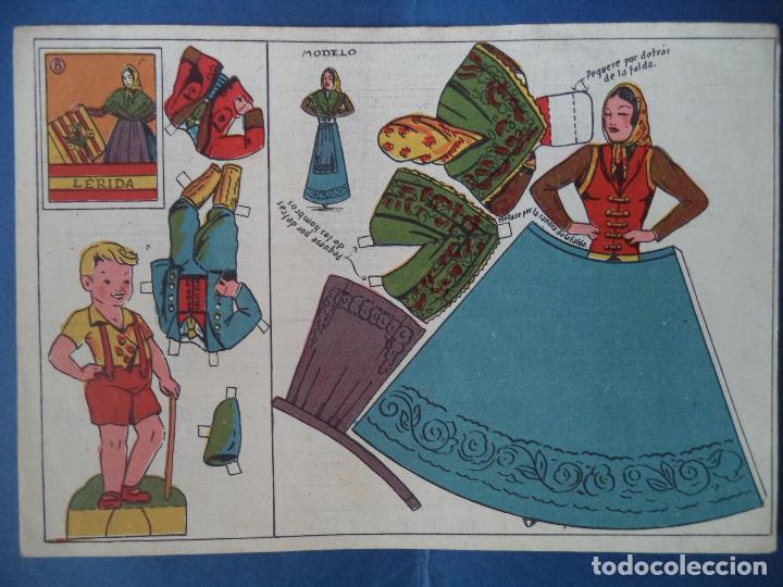 Coleccionismo recortables: RECORTABLE TRAJE TIPICO LERIDA - Foto 1