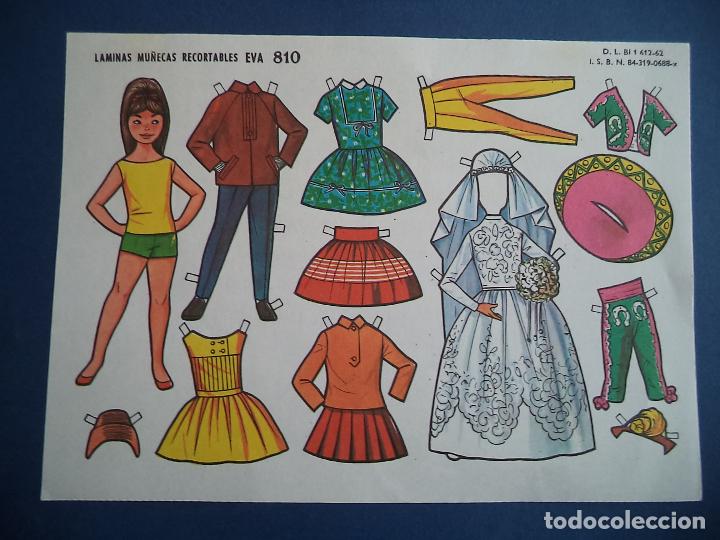 Coleccionismo recortables: LAMINAS RECORTABLES EVA 810 - Foto 1