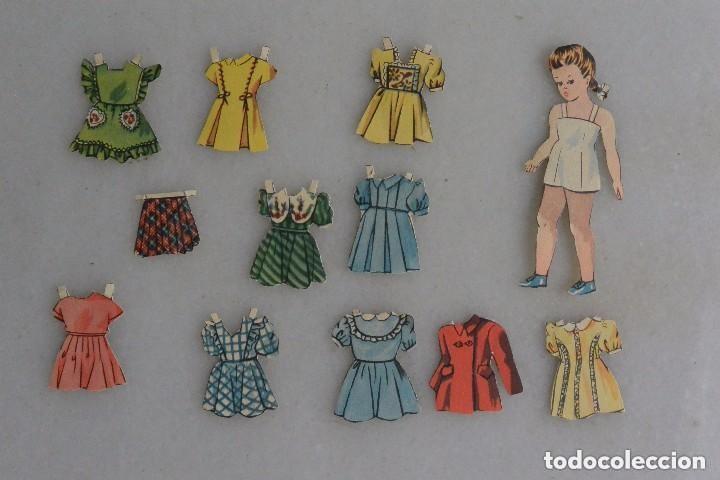 Coleccionismo recortables: RECORTABLE MU&Ntilde;ECA CON VESTIDOS - Foto 1