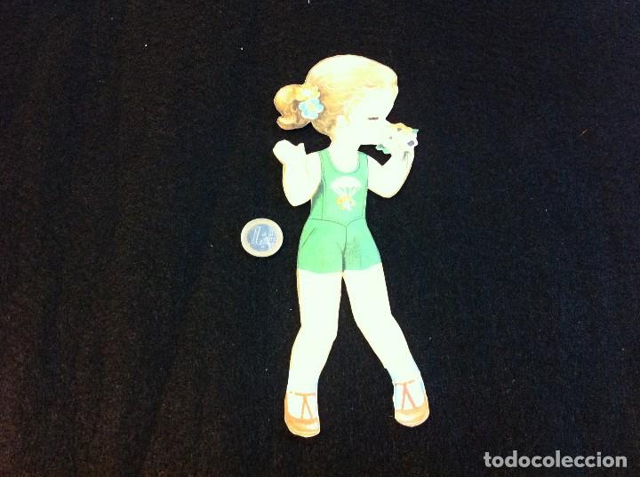 Coleccionismo recortables: MU&Ntilde;ECA RECORTABLE EN PAPEL - Foto 1