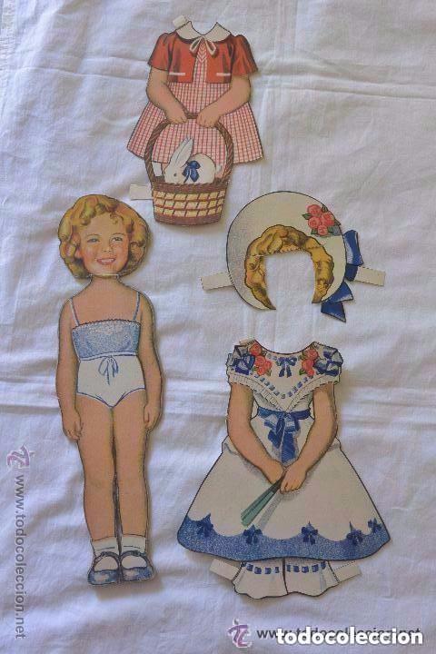 Coleccionismo recortables: MU&Ntilde;ECA RECORTABLE SHIRLEY TEMPLE - Foto 1