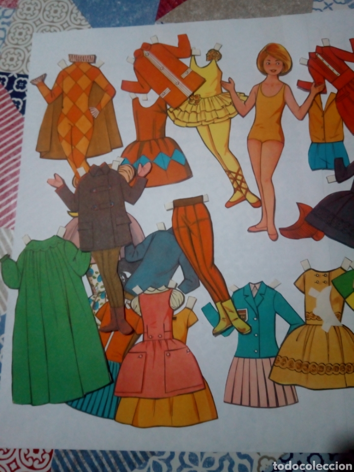 Coleccionismo recortables: lote antiguo recortables mu&ntilde;ecas - Foto 3