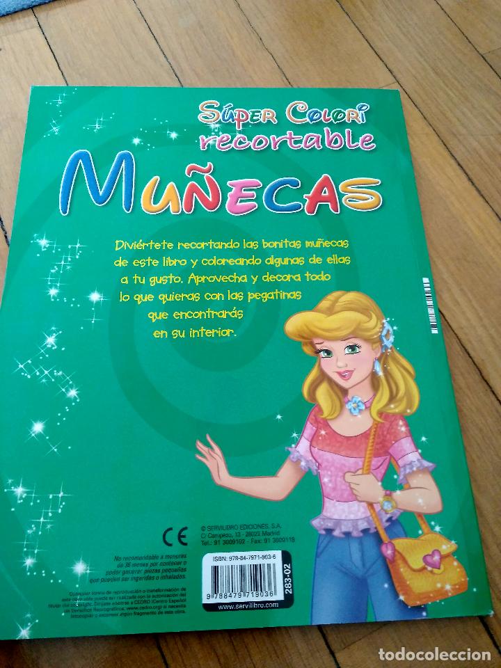 Coleccionismo recortables: LIBRO RECORTABLES DE MU&Ntilde;ECA DE SERVILIBRO, CON PEGATINAS TAMBIEN - Foto 2