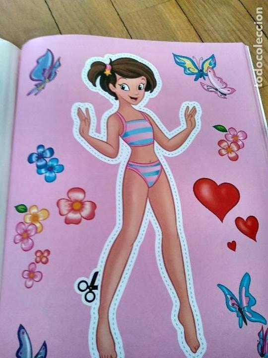 Coleccionismo recortables: LIBRO RECORTABLES DE MU&Ntilde;ECA DE SERVILIBRO, CON PEGATINAS TAMBIEN - Foto 3