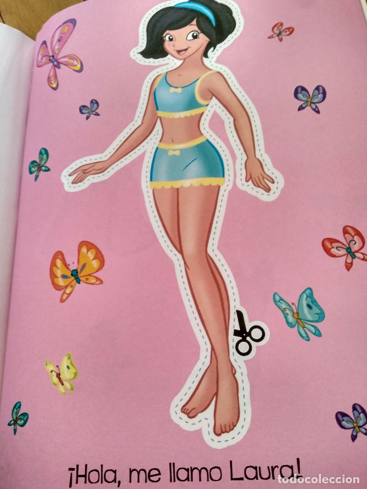 Coleccionismo recortables: LIBRO RECORTABLES DE MU&Ntilde;ECA DE SERVILIBRO, CON PEGATINAS TAMBIEN - Foto 4