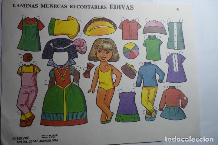 Coleccionismo recortables: hoja recortable mu&ntilde;ecas - edivas - Foto 1
