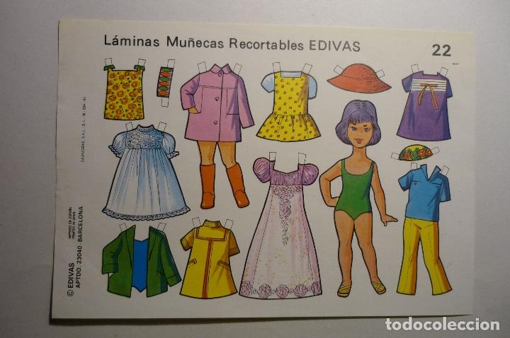 Coleccionismo recortables: recortable num.22 edivas.-mu&ntilde;ecas - Foto 1