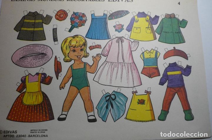 Coleccionismo recortables: recortable mu&ntilde;eca edivas - Foto 1