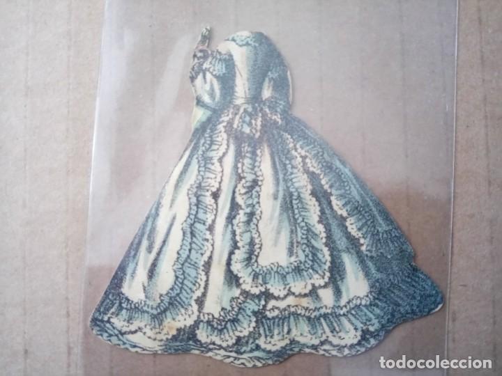 Coleccionismo recortables: ANTIGUO VESTIDO RECORTABLE - Foto 2