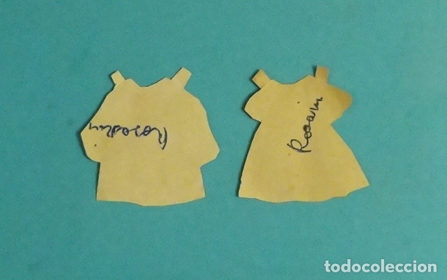 Coleccionismo recortables: DOS RECORTABLES VESTIDO MU&Ntilde;ECAS - Foto 2