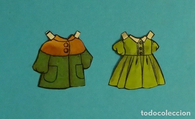 Coleccionismo recortables: DOS RECORTABLES VESTIDO MU&Ntilde;ECAS - Foto 1