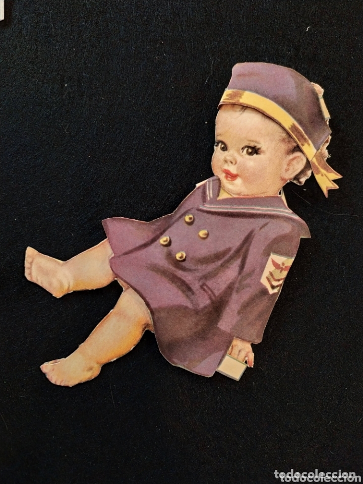 Coleccionismo recortables: Antiguo bebe mu&ntilde;eco recortable. Curt - Foto 3